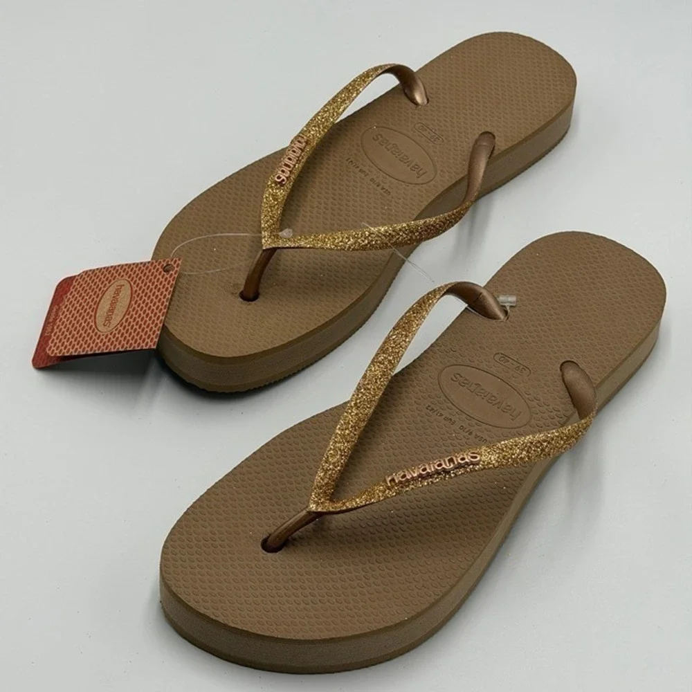 W's 9/10 | Havaianas Slim Glitter Flatform flip flops sandals | SLGL0029